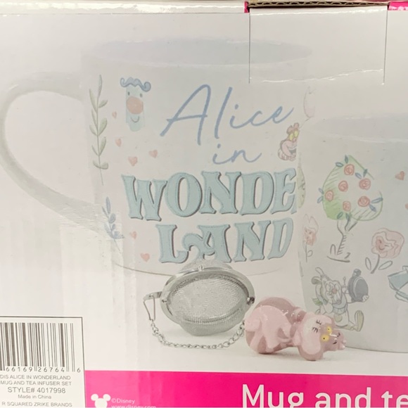 Disney Alice in Wonderland Cheshire Cat Mug and Tea Infuser Set - Picture 11 of 12